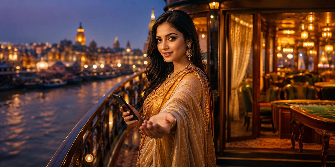 রাজশাহীর চা বাগানের পটভূমিতে মোবাইলে ক্যাসিনো খেলছেন একজন ব্যবহারকারী