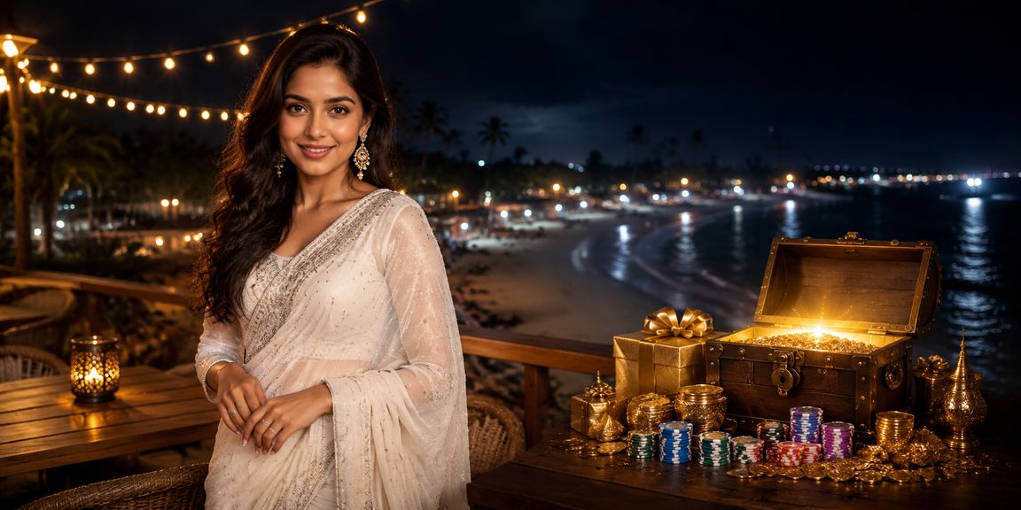 সেন্ট মার্টিন সমুদ্র সৈকতে ক্যাসিনো বেটিং উপভোগ করছেন একজন ব্যবহারকারী